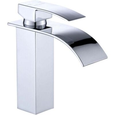 ABYSSE Robinet Cascade Laqué Argent Évier De Comptoir Chaud Et Froid Armoire De Salle De Bain Robinet Monotrou Robinet De Lavabo Cascade, Robinet Mitigeur Cascade, Robinet De Salle De Bain Monotrou En Laiton - Publicité ABYSSE Robinet Cascade Laqué Argent Évier De Comptoir Chaud Et Froid Armoire De Salle De Bain Robinet Monotrou Robinet De Lavabo Cascade, Robinet Mitigeur Cascade, Robinet De Salle De Bain Monotrou En Laiton - Publicité