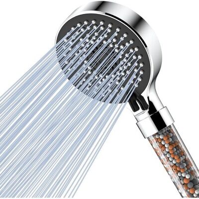 ABYSSE Pommeau De Douche Avec Filtre Economie Deau, Pommeau Douche Anti Calcaire Haute Pression, Douchette Douche Salle De Bain À Effet Pluie Avec 5 Types De Jets Noir - Publicité ABYSSE Pommeau De Douche Avec Filtre Economie Deau, Pommeau Douche Anti Calcaire Haute Pression, Douchette Douche Salle De Bain À Effet Pluie Avec 5 Types De Jets Noir - Publicité