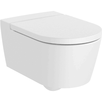Cuvette Wc Suspendu Sans Bride Roca Inspira Blanc Mat Avec Abattant Frein De Chute - Publicité Cuvette Wc Suspendu Sans Bride Roca Inspira Blanc Mat Avec Abattant Frein De Chute - Publicité