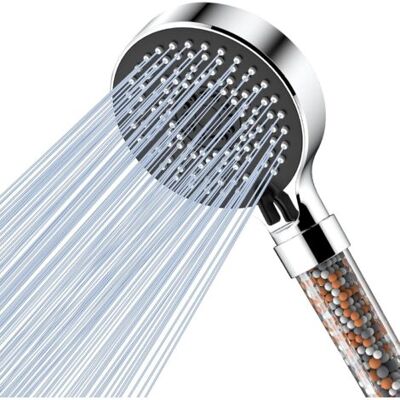 ABYSSE Pommeau De Douche Avec Filtre Économiseur D'Eau, Pommeau De Douche Anticalcaire Haute Pression, Pommeau De Douche De Salle De Bain Avec Effet Pluie Et 5 Jets, Noir - Publicité ABYSSE Pommeau De Douche Avec Filtre Économiseur D'Eau, Pommeau De Douche Anticalcaire Haute Pression, Pommeau De Douche De Salle De Bain Avec Effet Pluie Et 5 Jets, Noir - Publicité