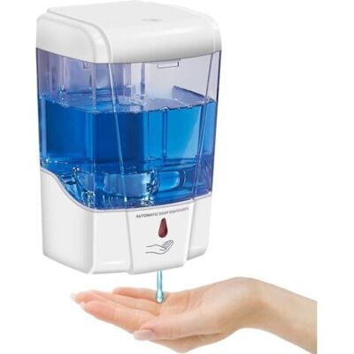 ABYSSE Distributeur De Savon Blanc Automatique Sans Contact À Piles Distributeur De Savon Électrique Capteur Avec Capacité De 700ml 0-10cm Capteur De Mouvement - Publicité ABYSSE Distributeur De Savon Blanc Automatique Sans Contact À Piles Distributeur De Savon Électrique Capteur Avec Capacité De 700ml 0-10cm Capteur De Mouvement - Publicité