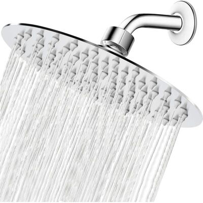 Vision Pommeau De Douche Effet Pluie, Design Ultra-fin, Surpression, Expérience Exceptionnelle, Pommeau De Douche Effet Pluie Haut Débit En Acier Inoxydable (8 Pouces, Finition Chromée) - Publicité Vision Pommeau De Douche Effet Pluie, Design Ultra-fin, Surpression, Expérience Exceptionnelle, Pommeau De Douche Effet Pluie Haut Débit En Acier Inoxydable (8 Pouces, Finition Chromée) - Publicité