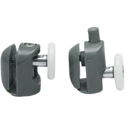 ABYSSE Lot De 8 Roulettes De Porte De Douche 23 Mm, Antirouille, Pour Cabine De Douche Et Salle De Bain (4 Supérieures Et 4 Inférieures) - Publicité ABYSSE Lot De 8 Roulettes De Porte De Douche 23 Mm, Antirouille, Pour Cabine De Douche Et Salle De Bain (4 Supérieures Et 4 Inférieures) - Publicité