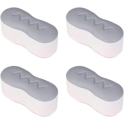 GRASSLIN Lot De 4 Amortisseurs Abattant Wc, Pare-chocs Auto-adhésifs Abs, Stabilisation Siège Toilette, Maison Salle De Bain - Publicité GRASSLIN Lot De 4 Amortisseurs Abattant Wc, Pare-chocs Auto-adhésifs Abs, Stabilisation Siège Toilette, Maison Salle De Bain - Publicité