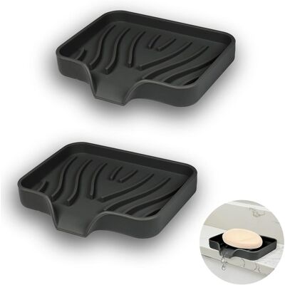 Generic 2 Pièce Porte Savons Silicone, Porte Savon Salle De Bain Avec Évacuation, Support Savon Incliné, Porte-savons Antidérapants Pour Douche, Cuisine Ect - Publicité Generic 2 Pièce Porte Savons Silicone, Porte Savon Salle De Bain Avec Évacuation, Support Savon Incliné, Porte-savons Antidérapants Pour Douche, Cuisine Ect - Publicité