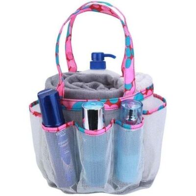 ABYSSE Sac De Douche Portable En Maille Pour Dortoir D'Étudiant De Salle De Bain - Grand Sac De Douche Pour Salle De Sport De Camping (blanc) - Publicité ABYSSE Sac De Douche Portable En Maille Pour Dortoir D'Étudiant De Salle De Bain - Grand Sac De Douche Pour Salle De Sport De Camping (blanc) - Publicité
