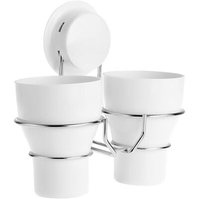 Scotch Pp + Abs + Acier Inox 200cu3 Support Mural Porte Gobelets Brosse À Dents Ventouse Suspendu Le Mur Pour Toilettes Salle Bain - Publicité Scotch Pp + Abs + Acier Inox 200cu3 Support Mural Porte Gobelets Brosse À Dents Ventouse Suspendu Le Mur Pour Toilettes Salle Bain - Publicité