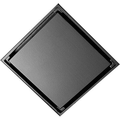 HEAT Bonde De Douche Carrée Avec Filtre, En Acier Inoxydable, Déodorante, Pour Salle De Bain, Noire. Publicité HEAT Bonde De Douche Carrée Avec Filtre, En Acier Inoxydable, Déodorante, Pour Salle De Bain, Noire. Publicité