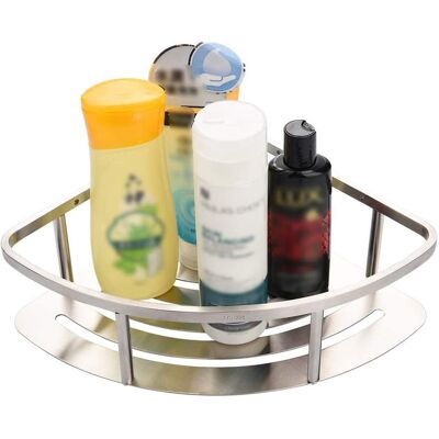 MCKENSA Panier D'Angle De Douche Mural En Acier Inoxydable Avec Étagère De Rangement Pour Gel Douche - Publicité MCKENSA Panier D'Angle De Douche Mural En Acier Inoxydable Avec Étagère De Rangement Pour Gel Douche - Publicité