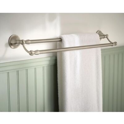 ABYSSE Porte-serviettes Double De 24 Pouces En Nickel Brossé Résistant Aux Taches, Porte-serviettes De Bain Mural - Publicité ABYSSE Porte-serviettes Double De 24 Pouces En Nickel Brossé Résistant Aux Taches, Porte-serviettes De Bain Mural - Publicité