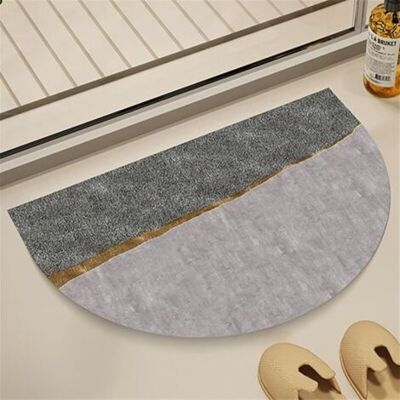 ABYSSE Tapis De Bain En Pierre De Diatomite Tapis De Douche À Séchage Rapide Tapis De Salle De Bain Antidérapant En Demi Cercle Tapis De Sol En Diatomées Absorbants En Marbre Doré Abstrait (marbrures) - Publicité ABYSSE Tapis De Bain En Pierre De Diatomite Tapis De Douche À Séchage Rapide Tapis De Salle De Bain Antidérapant En Demi Cercle Tapis De Sol En Diatomées Absorbants En Marbre Doré Abstrait (marbrures) - Publicité