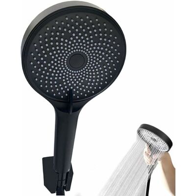 SANS MARQUE Pommeau Douche Noir, pomme Douche Qualité Supérieure, Haute Pression Shower, Douchette Economie D'Eau, Douchettes Avec 3 Modes De Jet Haute Pression Douche, Convient Pour Salle De Bain, Sp - Publicité SANS MARQUE Pommeau Douche Noir, pomme Douche Qualité Supérieure, Haute Pression Shower, Douchette Economie D'Eau, Douchettes Avec 3 Modes De Jet Haute Pression Douche, Convient Pour Salle De Bain, Sp - Publicité