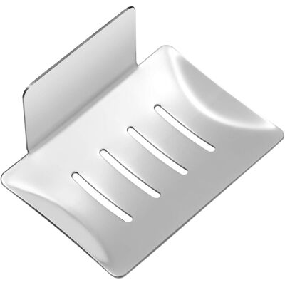 GRASSLIN 1 - Porte-savon - Support Mural - Acier Inoxydable 304 - Adhésif 3m Sans Perçage Avec Trou De Drainage - Pour Salle De Bain Et Cuisine - Argenté - 12x8,5x5cm - Publicité GRASSLIN 1 - Porte-savon - Support Mural - Acier Inoxydable 304 - Adhésif 3m Sans Perçage Avec Trou De Drainage - Pour Salle De Bain Et Cuisine - Argenté - 12x8,5x5cm - Publicité