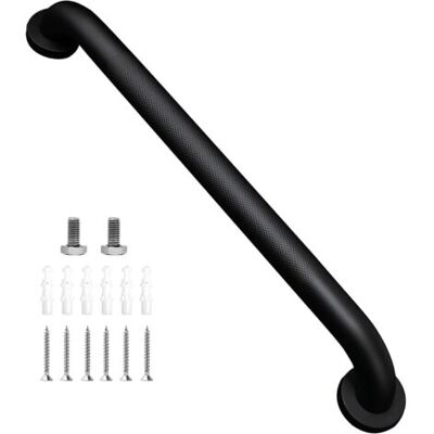 ABYSSE Rampe De Salle De Bain En Acier Inoxydable 304, Convient Pour Baignoire Et Escalier, Noir Mat, 50 Cm - Publicité ABYSSE Rampe De Salle De Bain En Acier Inoxydable 304, Convient Pour Baignoire Et Escalier, Noir Mat, 50 Cm - Publicité