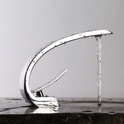 BRINSEA Robinet Lavabo Mitigeur Vasque Cascade À Monotrou Robinetterie À Monocommande De Col Mélangeur Lave-mains Pr Salle De Bain Et Baignoire En Laiton Chromé Mousseur Démontable Cartouche Céramique - Publicité BRINSEA Robinet Lavabo Mitigeur Vasque Cascade À Monotrou Robinetterie À Monocommande De Col Mélangeur Lave-mains Pr Salle De Bain Et Baignoire En Laiton Chromé Mousseur Démontable Cartouche Céramique - Publicité