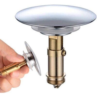 BRINSEA Bouchon De Vidange En Laiton, Baignoire Lavabo Bouchon De Vidange 66mm Laiton Poli Chrome Pop Pour-ensoleillé - Publicité BRINSEA Bouchon De Vidange En Laiton, Baignoire Lavabo Bouchon De Vidange 66mm Laiton Poli Chrome Pop Pour-ensoleillé - Publicité