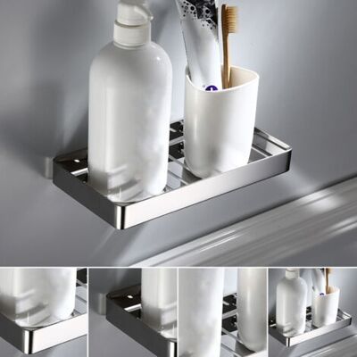 ABYSSE Porte-savon De Douche En Acier Inoxydable 304, Porte-savon, Éponge, Support Mural, Porte-savon, Matériel De Salle De Bain, Pendentif (argent) - Publicité ABYSSE Porte-savon De Douche En Acier Inoxydable 304, Porte-savon, Éponge, Support Mural, Porte-savon, Matériel De Salle De Bain, Pendentif (argent) - Publicité