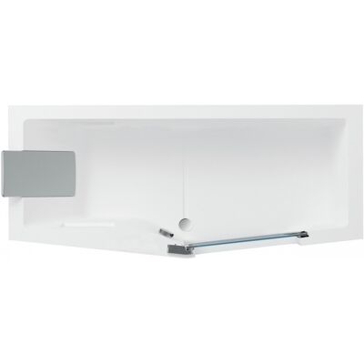 Baignoire À Porte Droite Novellini Iris 160x70 Cm - Publicité Baignoire À Porte Droite Novellini Iris 160x70 Cm - Publicité