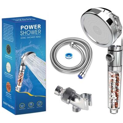 MOXIE Pommeau Douche Haute Pression Pomme De Douche Anti Calcaire Filtrant,douchette Économie D'Eau Universelle De Massage 3 Modes De Douche Convient À Salle De Bain - Publicité MOXIE Pommeau Douche Haute Pression Pomme De Douche Anti Calcaire Filtrant,douchette Économie D'Eau Universelle De Massage 3 Modes De Douche Convient À Salle De Bain - Publicité