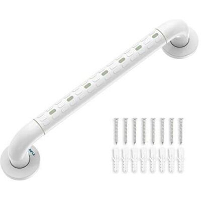 SCORPIO Barre D'Appui Wc, Barres D'Appui De Salle De Bain Avec Antidérapante, Poignée De Acier Inox, De Maintien Douche Avec Cercles Lumineux-avec Bride De Recouvrement,48 cm - Publicité SCORPIO Barre D'Appui Wc, Barres D'Appui De Salle De Bain Avec Antidérapante, Poignée De Acier Inox, De Maintien Douche Avec Cercles Lumineux-avec Bride De Recouvrement,48 cm - Publicité