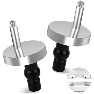 OEM 2 Pièces Kit De Fixation Abattant Wc, Charniere Abattant Wc Fixations Cuvette Wc, Charnière De Siège De Toilette Avec Vis Convient À La Plupart Des Toilettes, Fixation De Siège De Toilette - Publicité OEM 2 Pièces Kit De Fixation Abattant Wc, Charniere Abattant Wc Fixations Cuvette Wc, Charnière De Siège De Toilette Avec Vis Convient À La Plupart Des Toilettes, Fixation De Siège De Toilette - Publicité