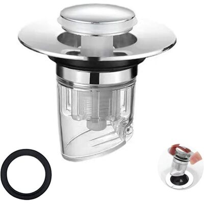 MOXIE Bouchon Lavabo Salle De Bain, Clapet Bonde Lavabo, Pop Up Filtre Vidange Baignoire Universel Sink Drain Plug With Anti-clogging Anti-odeur Et Anti-insectes Strainer. Publicité MOXIE Bouchon Lavabo Salle De Bain, Clapet Bonde Lavabo, Pop Up Filtre Vidange Baignoire Universel Sink Drain Plug With Anti-clogging Anti-odeur Et Anti-insectes Strainer. Publicité