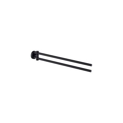 OEM Porte Serviette Salle De Bain Mural Uno Bosio Black, Barre Porte-serviettes Mural Avec 2 Bras Mobiles, Acier Inox, 5,5x9x43 Cm, Noir Mat - Publicité OEM Porte Serviette Salle De Bain Mural Uno Bosio Black, Barre Porte-serviettes Mural Avec 2 Bras Mobiles, Acier Inox, 5,5x9x43 Cm, Noir Mat - Publicité