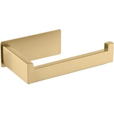 OEM Royaluxe-porte Papier Toilettes, Support Papier Toilette Sans Percage Acier Inoxydable Auto-adhésif Laiton Brossé Porte Rouleau Toilette Pour Salle De Bain Wc - Publicité OEM Royaluxe-porte Papier Toilettes, Support Papier Toilette Sans Percage Acier Inoxydable Auto-adhésif Laiton Brossé Porte Rouleau Toilette Pour Salle De Bain Wc - Publicité