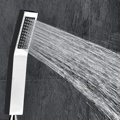 PELTOR Pommeau De Douche En Laiton, Haute Pression, Style L, Finition Chromée(pommeau De Douche Economie Deau Sans Tuyau) - Publicité PELTOR Pommeau De Douche En Laiton, Haute Pression, Style L, Finition Chromée(pommeau De Douche Economie Deau Sans Tuyau) - Publicité