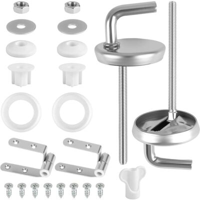 Zanussi 2 Fixation Cuvette Charniere Wc Universel, Charniere Abattant, Kit De Fixation Abattant Wc Universel Acier Pour Fixer Sièges, Accessoires En Caoutchouc Pour Sièges De Toilette En Plastique Duroplast - Publicité Zanussi 2 Fixation Cuvette Charniere Wc Universel, Charniere Abattant, Kit De Fixation Abattant Wc Universel Acier Pour Fixer Sièges, Accessoires En Caoutchouc Pour Sièges De Toilette En Plastique Duroplast - Publicité