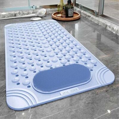 ABYSSE Tapis De Baignoire En Caoutchouc Antidérapant Avec Trous De Drainage, Ventouses, Nettoyage Rapide Et Facile, Massage Des Pieds, Baignoire Pour Baignoire Et Cabine De Salle De Bain, Lavable En Machine - Publicité ABYSSE Tapis De Baignoire En Caoutchouc Antidérapant Avec Trous De Drainage, Ventouses, Nettoyage Rapide Et Facile, Massage Des Pieds, Baignoire Pour Baignoire Et Cabine De Salle De Bain, Lavable En Machine - Publicité