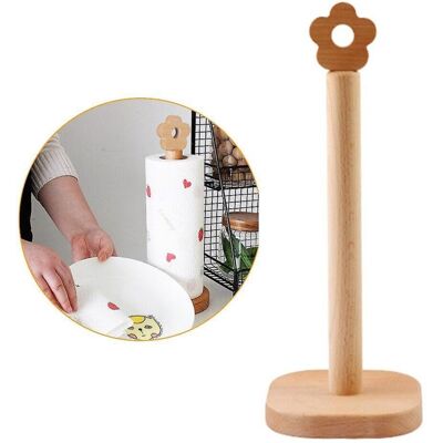 BRINSEA 1pc Bois Massif Cuisine Rouleau Support De Papier Salle De Bain Vertical Napkin Stand Mouchoirs De Rangement Racks - Publicité BRINSEA 1pc Bois Massif Cuisine Rouleau Support De Papier Salle De Bain Vertical Napkin Stand Mouchoirs De Rangement Racks - Publicité