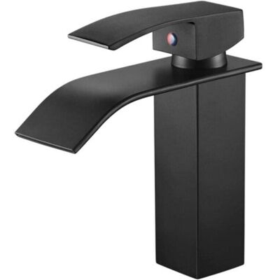 ABYSSE Robinet De Salle De Bain Cascade Monté Sur Pont, Meuble-lavabo, Lavabo, Mitigeur, Robinet D'Eau Chaude Et Froide - Publicité ABYSSE Robinet De Salle De Bain Cascade Monté Sur Pont, Meuble-lavabo, Lavabo, Mitigeur, Robinet D'Eau Chaude Et Froide - Publicité