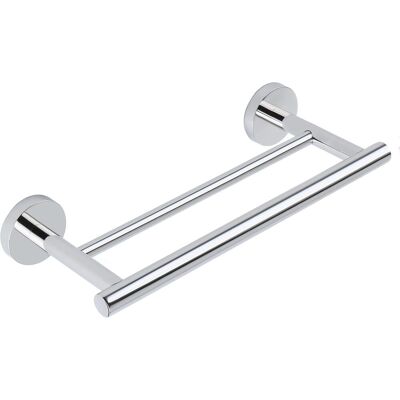 GRASSLIN 1 Porte-serviettes Mural Double Barres Acier Inoxydable Chrome Poli Fixation Murale Salle De Bain Cuisine - Publicité GRASSLIN 1 Porte-serviettes Mural Double Barres Acier Inoxydable Chrome Poli Fixation Murale Salle De Bain Cuisine - Publicité