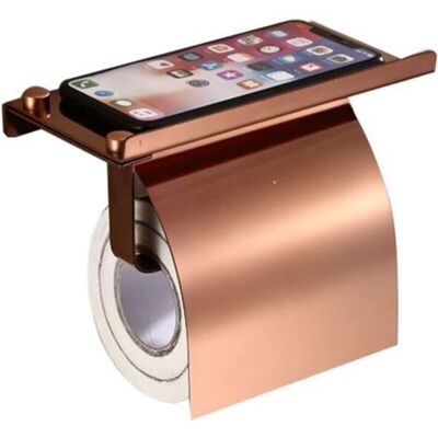 URSUS Porte-rouleau De Papier Toilette Mural En Acier Inoxydable Avec Étagère Pour Téléphone, Intégré Dans La Salle De Bain. Publicité URSUS Porte-rouleau De Papier Toilette Mural En Acier Inoxydable Avec Étagère Pour Téléphone, Intégré Dans La Salle De Bain. Publicité
