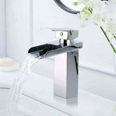 ABYSSE Robinet Salle De Bain Cascade, Mitigeur Lavabo Chromé, Ultra-large 6cm, Eau Froide & Chaude Disponible, Acier Inoxydable, Valve En Céramique, Robinetterie Salle De Bain Design Moderne - Publicité ABYSSE Robinet Salle De Bain Cascade, Mitigeur Lavabo Chromé, Ultra-large 6cm, Eau Froide & Chaude Disponible, Acier Inoxydable, Valve En Céramique, Robinetterie Salle De Bain Design Moderne - Publicité