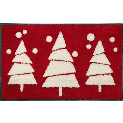 ABYSSE Tapis De Bain Décoratif Rouge De Noël, Mignon, Antidérapant, Amusant, Moelleux, Absorbant, Lavable, 50 X 80 Cm - Publicité ABYSSE Tapis De Bain Décoratif Rouge De Noël, Mignon, Antidérapant, Amusant, Moelleux, Absorbant, Lavable, 50 X 80 Cm - Publicité