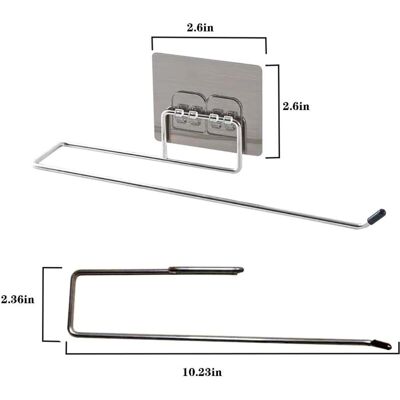 BRINSEA Porte-papier Hygiénique Suspendu, Porte-papier Hygiénique, Porte-serviettes De Salle De Bain, Support De Rangement De Cuisine, Support De Rangement Pour La Maison (2 Pièces) - Publicité BRINSEA Porte-papier Hygiénique Suspendu, Porte-papier Hygiénique, Porte-serviettes De Salle De Bain, Support De Rangement De Cuisine, Support De Rangement Pour La Maison (2 Pièces) - Publicité