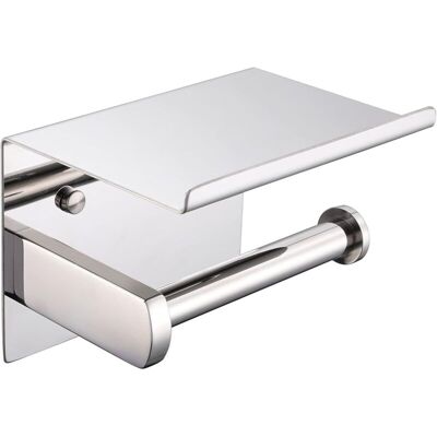 Melissa Porte-rouleau, Acier Inoxydable Sus 304, Chrome Poli, Porte-papier Hygiénique Moderne Avec Étagère De Téléphone, Accessoire De Cuisine De Salle De Bain F928-03b - Publicité Melissa Porte-rouleau, Acier Inoxydable Sus 304, Chrome Poli, Porte-papier Hygiénique Moderne Avec Étagère De Téléphone, Accessoire De Cuisine De Salle De Bain F928-03b - Publicité