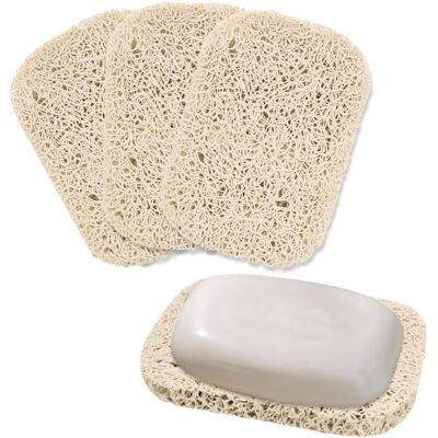 GRASSLIN 3 Porte-savon, Antidérapant, Plastique, Drainage Automatique, Salle De Bain, Cuisine - Publicité GRASSLIN 3 Porte-savon, Antidérapant, Plastique, Drainage Automatique, Salle De Bain, Cuisine - Publicité