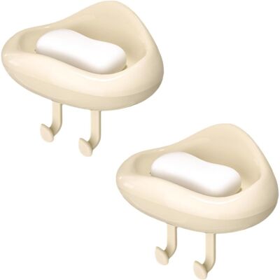Generic 2 Pièces Porte Savon En Forme De Nuage Sans Perçage, Auto-adhésif Porte Savon Mural Avec Crochets, Pour Douche, Salle De Bain - Publicité Generic 2 Pièces Porte Savon En Forme De Nuage Sans Perçage, Auto-adhésif Porte Savon Mural Avec Crochets, Pour Douche, Salle De Bain - Publicité