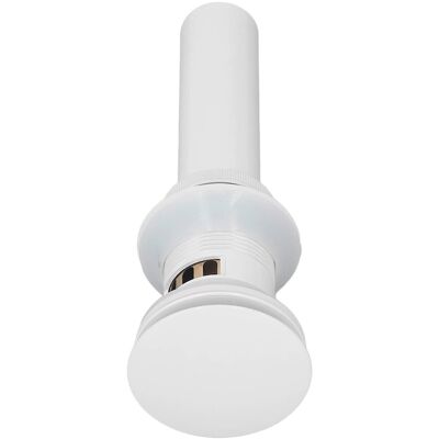 HEAT Bouchon De Vidange À Pression Escamotable Pour Lavabo De Salle De Bain, Blanc Avec Trou, Désodorisant Et Facile À Utiliser. Publicité HEAT Bouchon De Vidange À Pression Escamotable Pour Lavabo De Salle De Bain, Blanc Avec Trou, Désodorisant Et Facile À Utiliser. Publicité