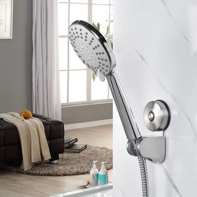 Scotch Support Pommeau De Douche - Support De Douche À Ventouse En Inox Sans Percage Mural Support Pommeau Douchette Réglable Pour Salle De Bain Ventouse Support Douchette 4 Angle Réglable Nickel,de - Publicité Scotch Support Pommeau De Douche - Support De Douche À Ventouse En Inox Sans Percage Mural Support Pommeau Douchette Réglable Pour Salle De Bain Ventouse Support Douchette 4 Angle Réglable Nickel,de - Publicité