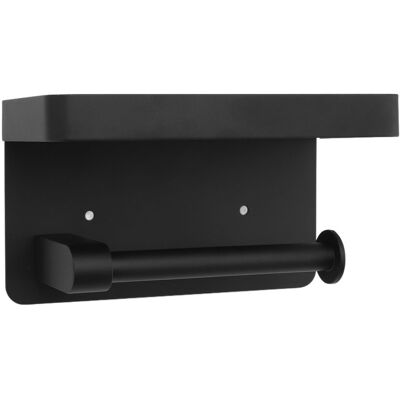 HEAT Porte-papier Toilette Mural Avec Étagère, En Acier Inoxydable, Style Minimaliste, Étanche, Pour Salle De Bain, Motif K9 Hem, Noir. Publicité HEAT Porte-papier Toilette Mural Avec Étagère, En Acier Inoxydable, Style Minimaliste, Étanche, Pour Salle De Bain, Motif K9 Hem, Noir. Publicité