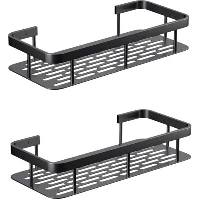 Generic Etagere Douche,garde-corps Épaissi,rangement Douche Sans Percage,panier Salle De Bain En Aluminium,rangement Douche Noire,porte Shampoing Douche 2pcs - Publicité Generic Etagere Douche,garde-corps Épaissi,rangement Douche Sans Percage,panier Salle De Bain En Aluminium,rangement Douche Noire,porte Shampoing Douche 2pcs - Publicité