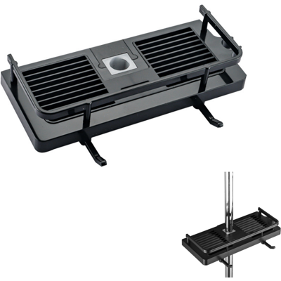 Generic Étagère De Douche Sans Percage Tablette De Douche Pour Poteau Avec Support De Pommeau,étagère De Rangement De Salle De Bain Pour Shampooing Savon - Publicité Generic Étagère De Douche Sans Percage Tablette De Douche Pour Poteau Avec Support De Pommeau,étagère De Rangement De Salle De Bain Pour Shampooing Savon - Publicité