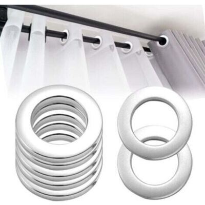 ABYSSE Oeillets De Rideau À Clipser En Plastique Amovibles, 50 Pièces, Anneaux D'Oeillets De Rideau D'Intérieur Pour Rideau De Douche, Porte De Vestiaire (argent) - Publicité ABYSSE Oeillets De Rideau À Clipser En Plastique Amovibles, 50 Pièces, Anneaux D'Oeillets De Rideau D'Intérieur Pour Rideau De Douche, Porte De Vestiaire (argent) - Publicité