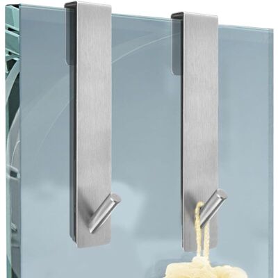 Melissa Crochet Pour Paroi De Douche,2 Pièces Crochet De Porte En Verre,crochet De Douche En Acier Inoxydable,crochets De Porte En Verre Pour Suspendre Peignoirs, (argent) - Publicité Melissa Crochet Pour Paroi De Douche,2 Pièces Crochet De Porte En Verre,crochet De Douche En Acier Inoxydable,crochets De Porte En Verre Pour Suspendre Peignoirs, (argent) - Publicité