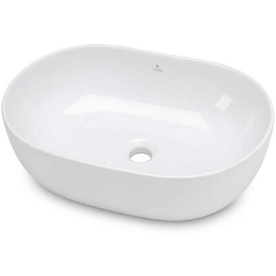 AKORD Vasque À Poser Ovale Elipse Céramique 49 Cm Blanc - Publicité AKORD Vasque À Poser Ovale Elipse Céramique 49 Cm Blanc - Publicité