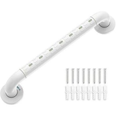 SCORPIO Barre D'Appui Wc, Barres D'Appui De Salle De Bain Avec Antidérapante, Poignée De Acier Inox, De Maintien Douche Avec Cercles Lumineux-avec Bride De Recouvrement,48 cm - Publicité SCORPIO Barre D'Appui Wc, Barres D'Appui De Salle De Bain Avec Antidérapante, Poignée De Acier Inox, De Maintien Douche Avec Cercles Lumineux-avec Bride De Recouvrement,48 cm - Publicité